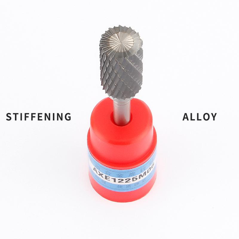 Rotační pilník z wolframové oceli 1ks štěrbina pro kuličky s čepelí na horní straně Válcová fréza ze slitiny karbidu Typ sloupce pro frézu 3-16 mm