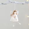 Pastel Color Seasonal Ornament Christmas Plush Doll Ornament, Xmas Tree Decorative Angel Cute Keepsake for Pendant Tree, Winter Holiday Home