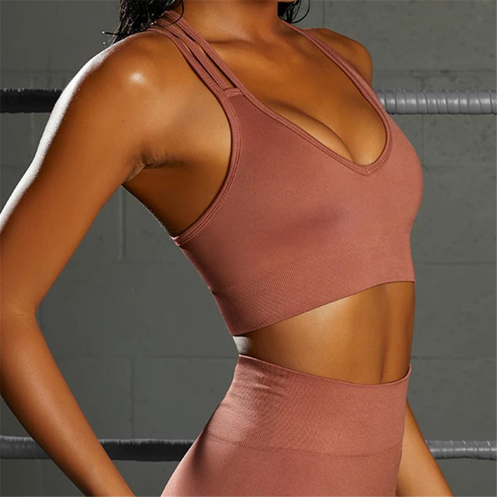 Women's Yoga Top, High Waist Sports Underwear, Fast Drying Sportswear, Jogging Sportswear