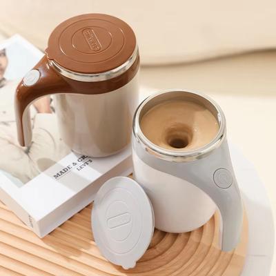 Wiederaufladbarer Automatischer Rührbecher Edelstahl Elektrischer Kaffeemixer Tragbar Magnetisch Rotierend Heim Büro Reisegebrauch