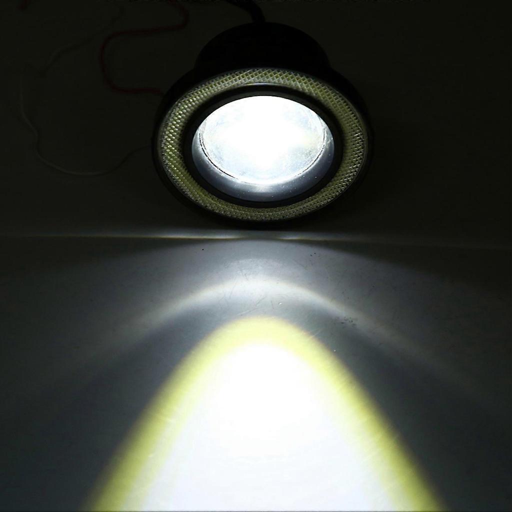 Universal 2pcs 10W LED COB Angel Eyes Daytime Running Light Car Vehicle Fog Lights (2.5in)