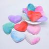 50 sztuk/partia 45*35mm miękki pluszowy futrzany serce aplikacja dla majsterkowiczów nakrycia głowy spinka do włosów kokarda akcesoria dekoracyjne ubrania kapelusz buty łaty do szycia