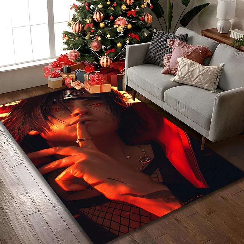 1pc Digital Printed Chair Rug for Home Office Use, naruto Carpet Appropriate for All Seasons, Soft Area Carpet