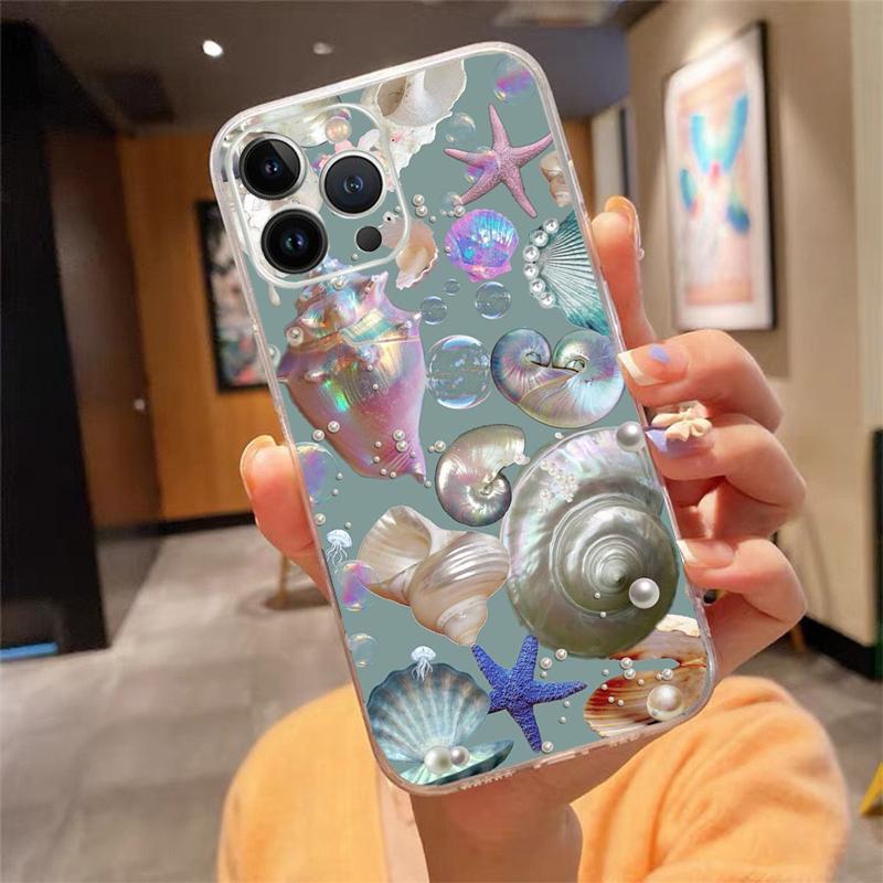 Sea Creatures Jellyfish Phone Case For Iphone 15 14 Pro Max 13 12 11 Pro Max XSMax XR 12 13 Mini 14 Plus