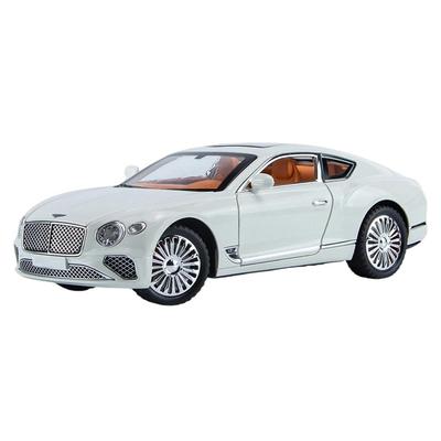 Pressofuso 1:Modellino in lega di 24 Bentley Continental GT, Decorazione da collezione di alta qualità, Bianco