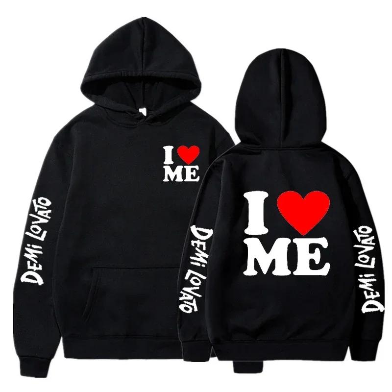 Demi Lovato Hoodies Men Fashion Letter Graphic Printed Sweatshirts Women Cool Harajuku Streetwear Hooded Pullover Jacket