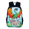 Mochila Kinder Tasche Wings of Fire Rucksack Schule Schüler Taschen Reißverschluss Buchtaschen Wings of Fire Laptop Kindergeburtstagsgeschenk
