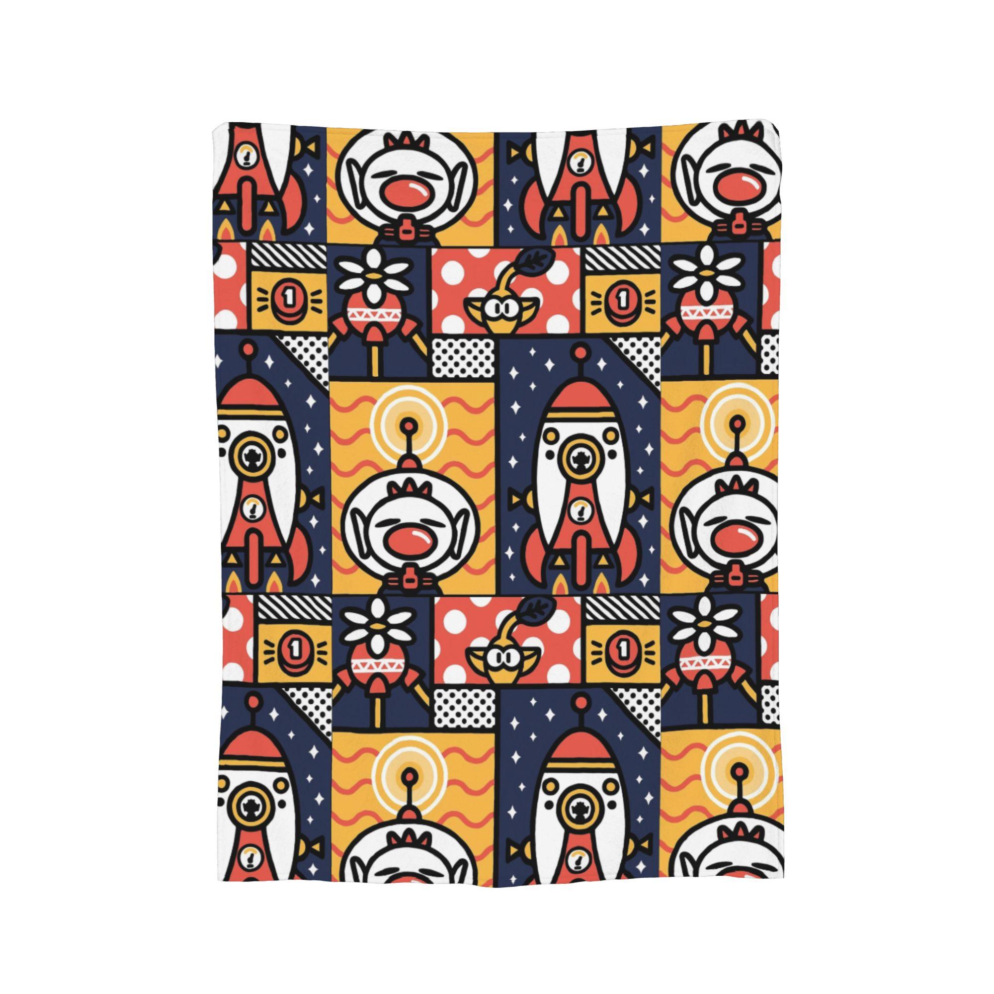 

Game Cartoon Cute Pikmin Blanket Flannel Textile Decor Multi-function Soft Throw Blanket for Sofa Outdoor Rug Piece 30x40in