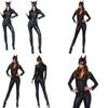 Costume di Halloween Catwoman Vestito Cosplay Per Eventi di Festa e Spettacoli Teatrali