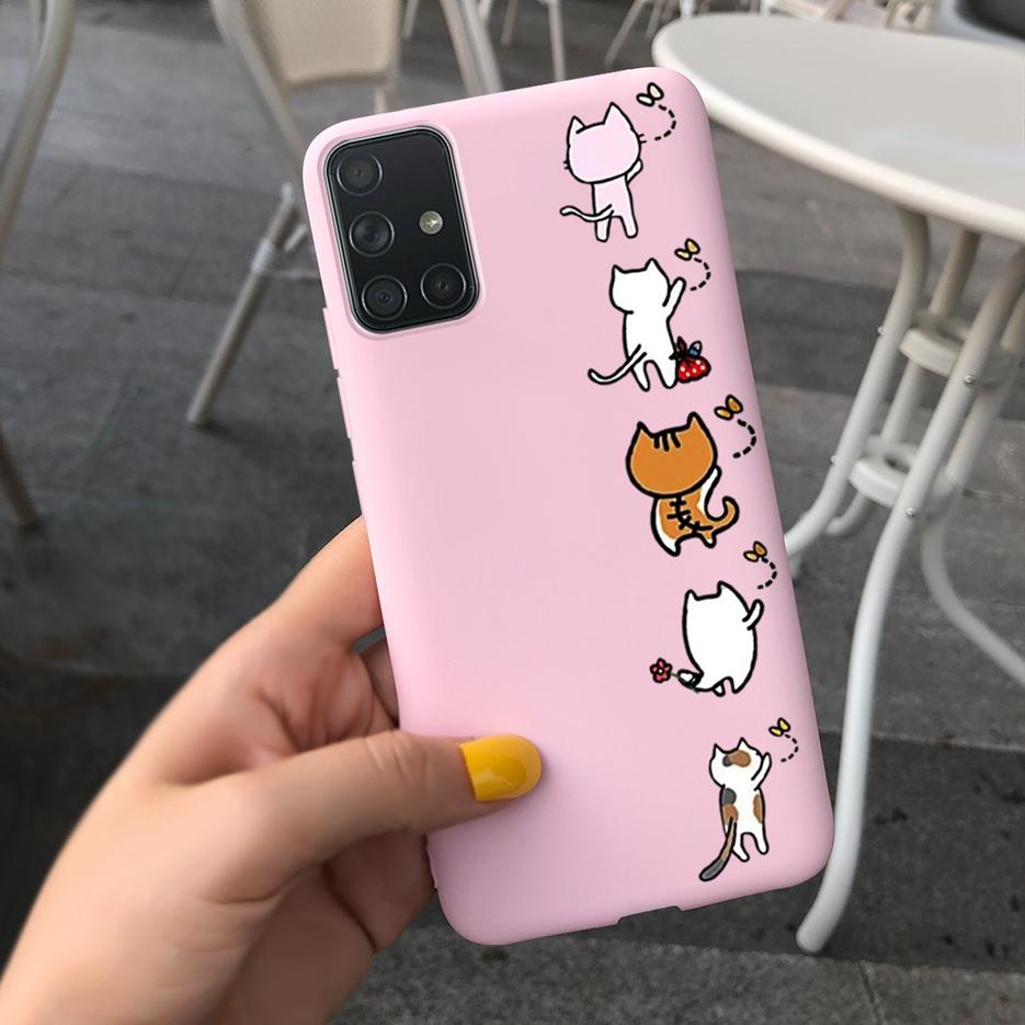 For Samsung Galaxy A31 A41 A51 A71 Case Cute Art Painted Back Cover Soft TPU Phone Case For Samsung A315 A415 A515 A715 F Bumper