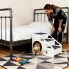 Cat and Dog Climbing Ladder Foldable Dog Stairs Steps Thickened Non-Slip Indoor Stairs Removable Pet Ramp for High Bed Couch