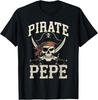 Pirate Pepe Funny Captain Matching Grandpa Halloween Costume T-Shirt