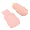 Silicone Hot Water Bottle 300ml   Proof Cartoon   Hot Water Bag with Knit Cover for Winter Pink