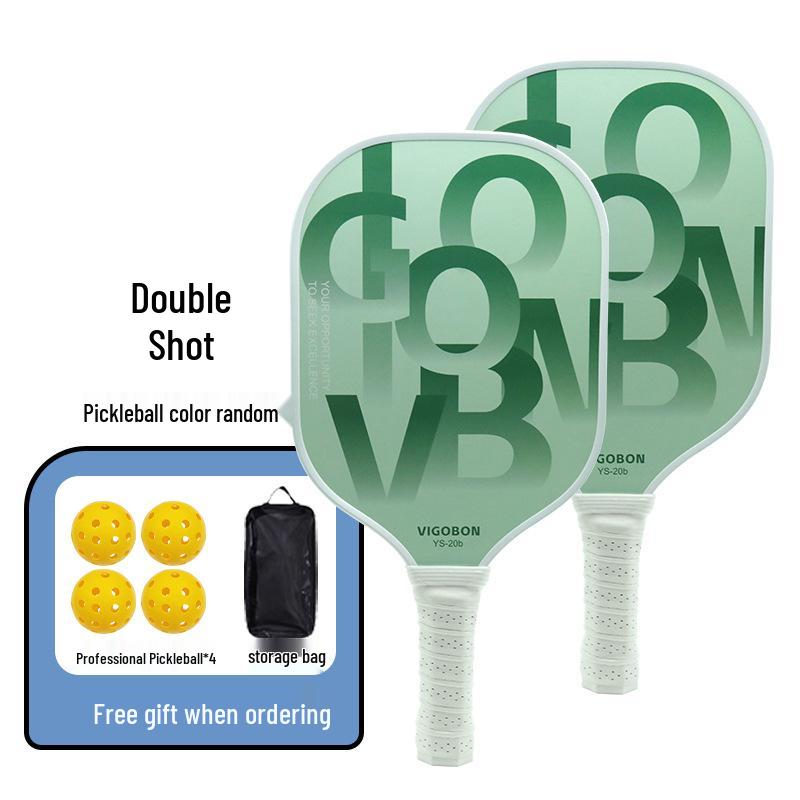 

Makayanga Pickleball Paddle Set with Ball Bag for Outdoor Fitness and Entertainment 2 Poplar Paddles + 4 Pickleballs + 1 Storage Bag зелений