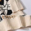 Men Sweater Autumn Winter Warm Knit Sweater Lazy Bear Retro Style Loose Casual Ladies Pullover