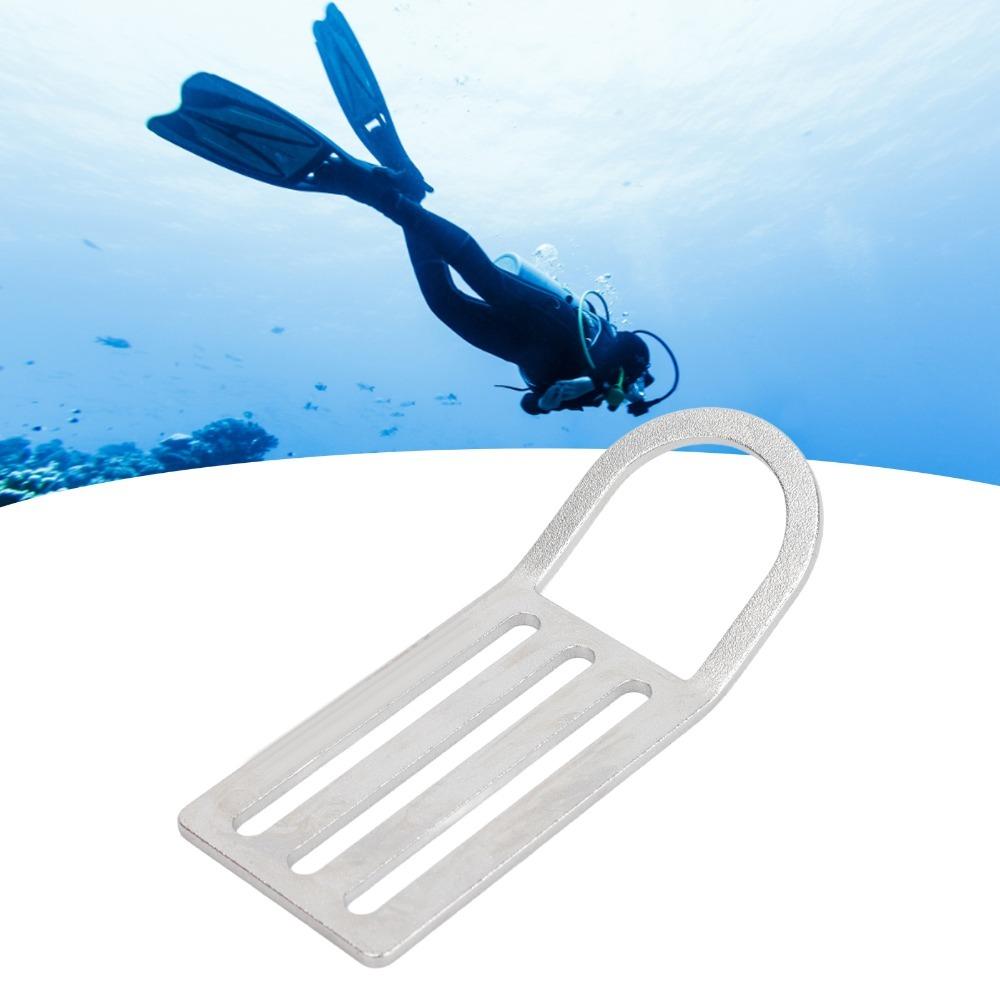 316 Stainless Steel D Ring Diving Weight Belt Secure Fastening Belt Stopper Snorkeling