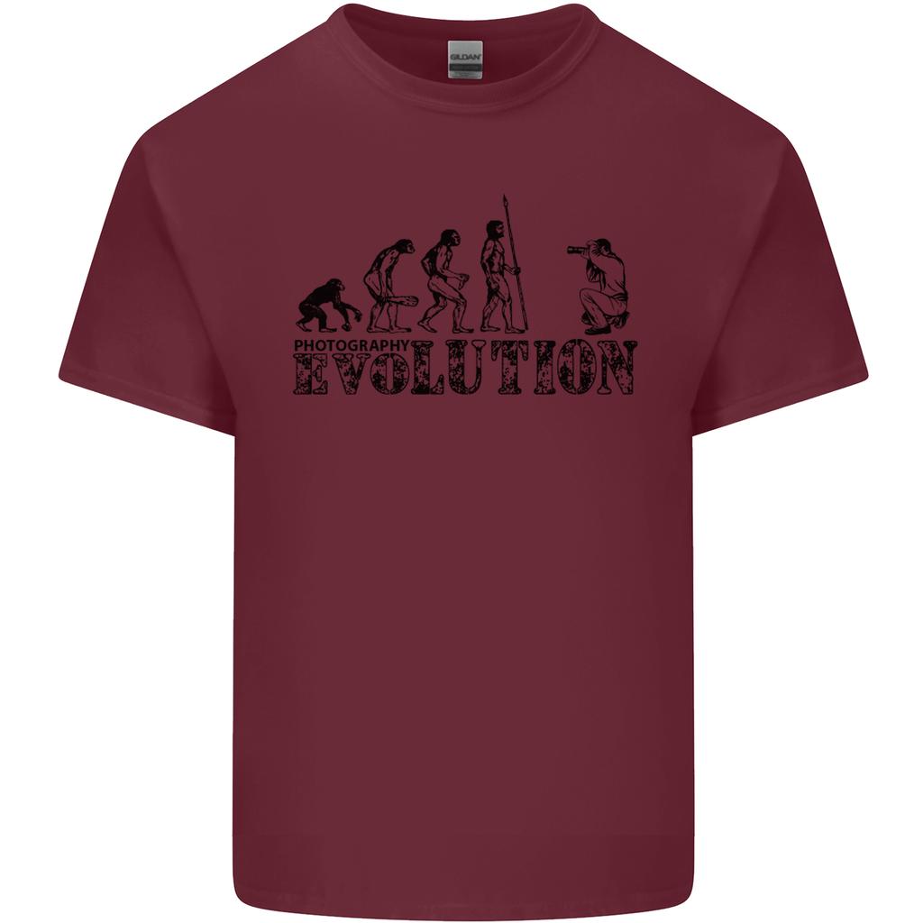 Evolution Photographer Funny Photography Unisexs Light Cotton TShirt