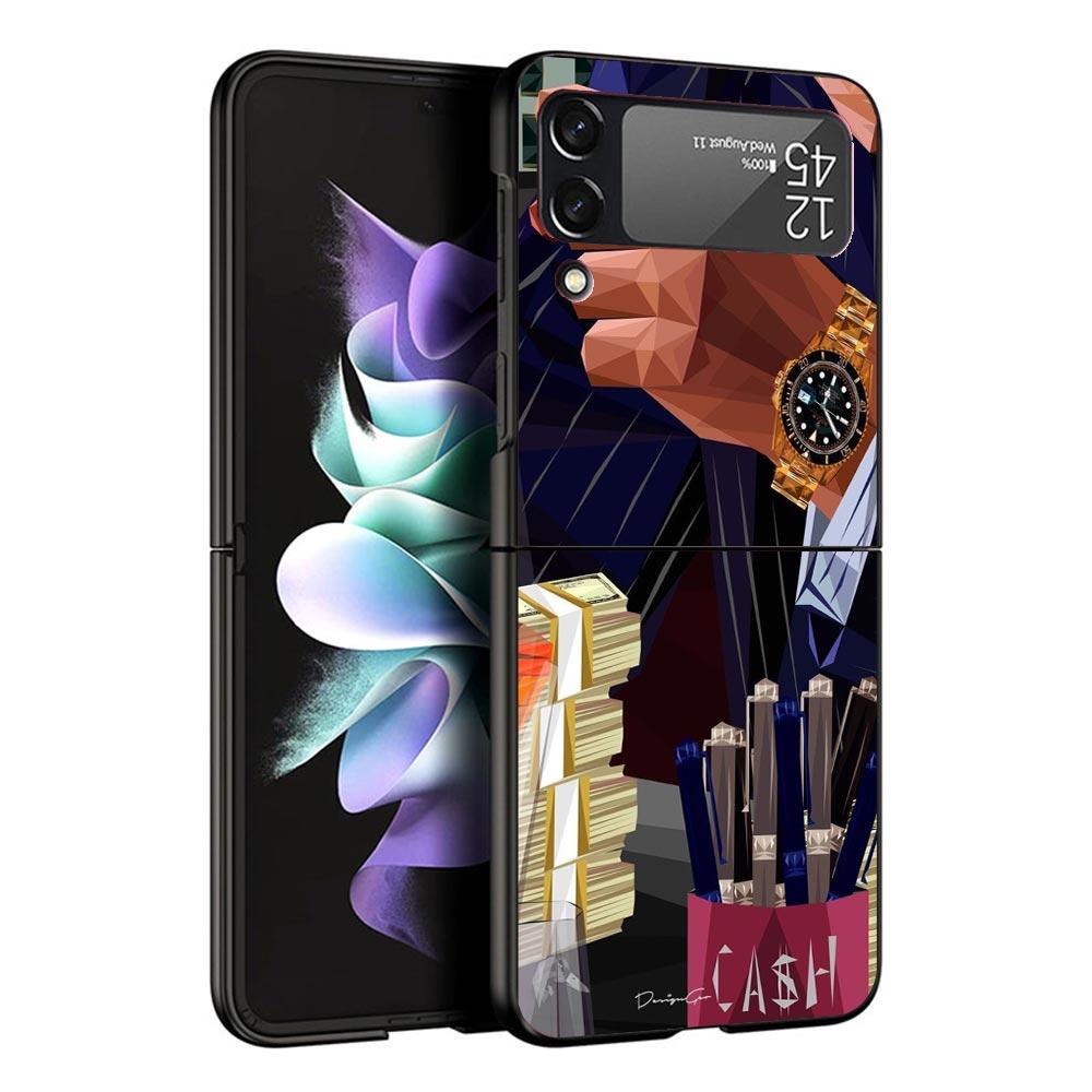 

The Wolf of Wall Street Movie Black Phone Case For Samsung ZFlip7 ZFlip6 ZFlip5 ZFlip4 ZFlip3 5G Hard Protective Galaxy Z Flip 3 Samsung Z Flip 6