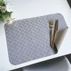 Polyester Herringbone Jacquard Fabric Placemats Non-Slip Heat-Resistant Creative Table Mats Home Dining Decor