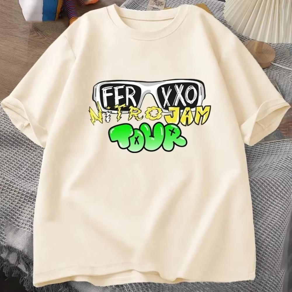 Tričko Feid Ferxxo Muži Ženy Rapper 90. léta Pánské tričko Léto Bavlna Tričko s krátkým rukávem Unisex Streetwear Pánská trička oversize