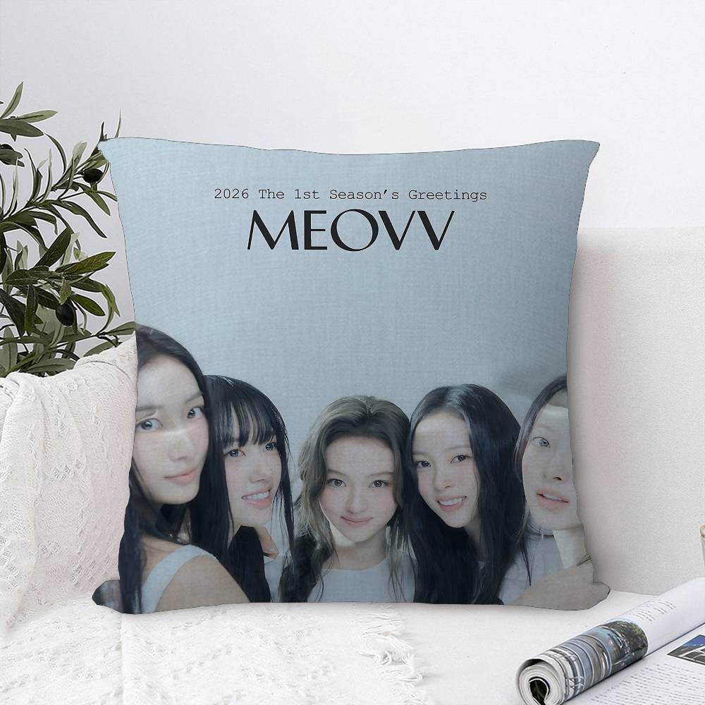 Hot Kpop Girl Mmeovvs Pillowcase Toon Gift Cushion Cover Bedroom Home Sofa Chair Seat Decor Pillow Case