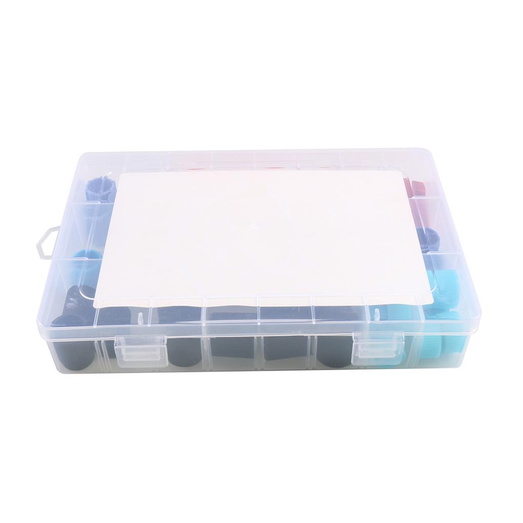 50Pcs Car AC Valve Core Cap Kit Air Conditioning System Seal Kit