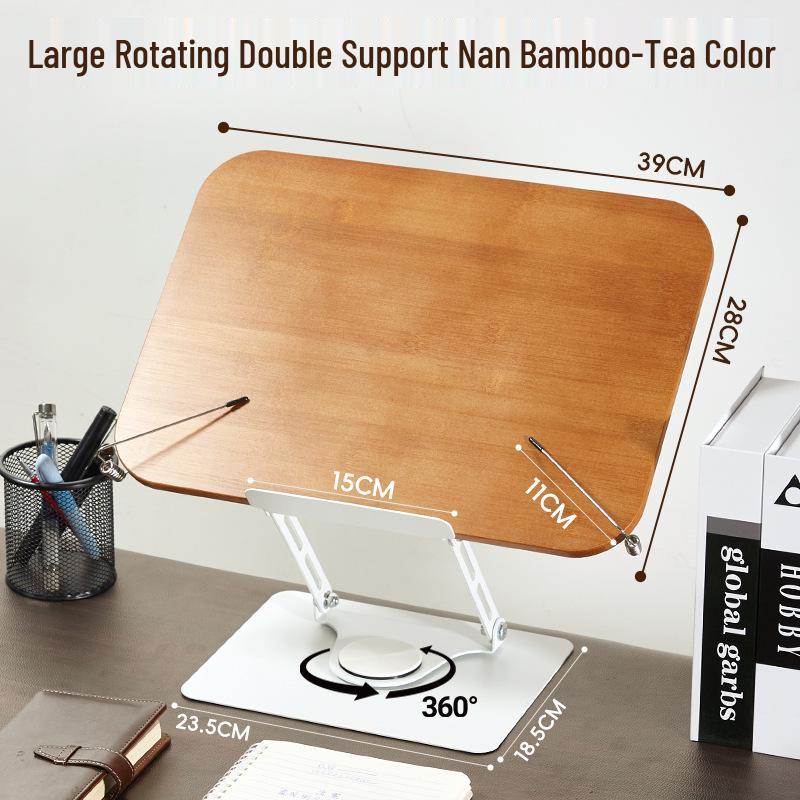 Rotating Desktop Bookshelf and Reading Stand