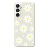 For Samsung Galaxy A16 5G/4G Case White Daisy Pattern Printing Straight Edge TPU Phone Back Cover