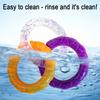 Three-Ring Dog Toy Interactive Dog Tug of War Toy Connected Rings Dog Chew Toy for Puppy Teething Biting Teeth Cleaning