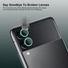 1Set High-end Metal Ring HD Camera Lens Film For Samsung Galaxy Z Flip 7 6 5 4 3 Anti-scratch Tempered Glass Lens Protect Cover