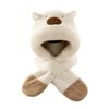 Thickened Capybara Hooded Scarf Set Soft Plush Plush Hat Scarf Set  Cycling Protection