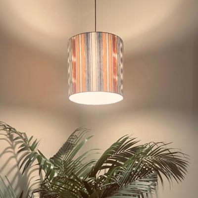 Multicolour Ikat Drum Lampshade