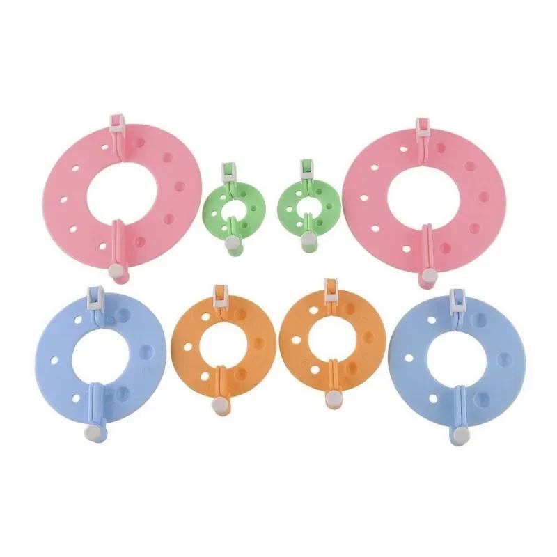 8PCS 4 Size Fluff Ball Loom Manufacturer Knitting Machine Kit Children DIY Craft Supplies Manufacturer Knitting Tools