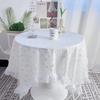 Round Table Cloth Lace Decorative for Picnic Party Tablecloth Dirt Resistant Simple Hot Sale Table-cover Home Textile Fashion