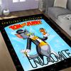 Looney Tom Jerry's Valentine Customized Name Floor Rug Office Rug Design for Balcony Living Rooms Study room Hallway Antislip Carpet Office home decor