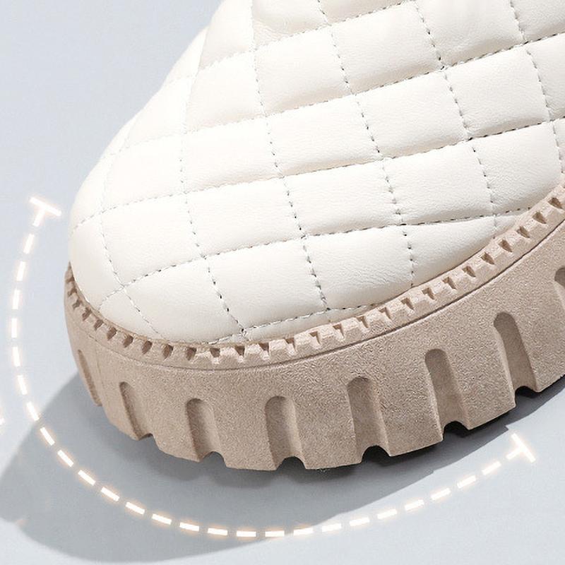 Warm Fleece Lined Thick Bottom Snow Boots Women's Winter Shoes Boots Comfortable Casual Round Toe