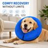 1Pc Soft Inflatable Dog Cone Collar Alternative for Small Medium Large Dogs, Neck Recovery E-Collar Donut Collar After Surgery