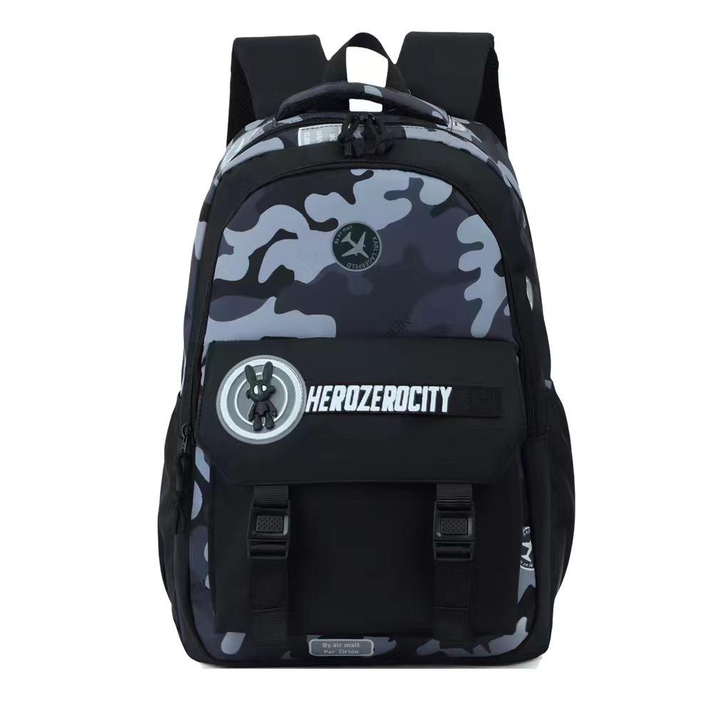 

Мужской школьный рюкзак большой вместимости в японском стиле для учеников средней и старшей школы и студентов, сумка для ноутбука и путешествий чёрный