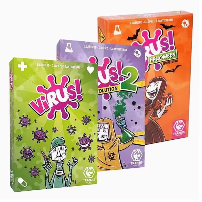 Cross-border New Virus Super Virus Infection Card Interactive Toy Foreign Version of Family Gathering Game Card