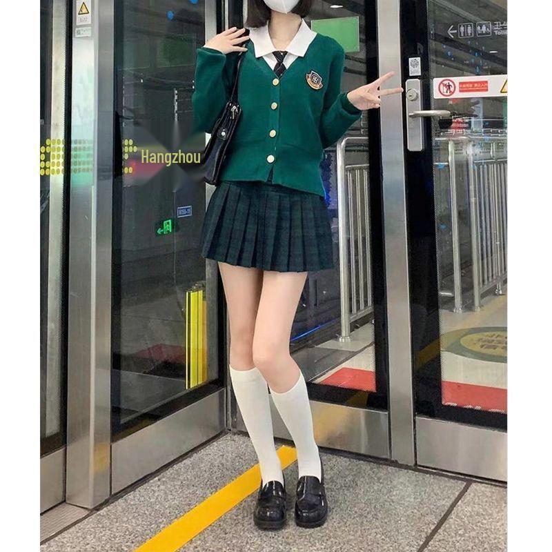 Amerikanischer College-Stil Schlankheits-Cardigan - Süßer, Hot Girl Langarm Strickpullover