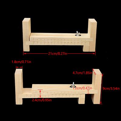 Wood Paracord Jig, Adjustable Length Paracord Jig Bracelet Maker Diy Hand Knitting Bracelets Necklaces
