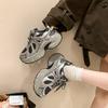 Fashion Women's Summer New Thick Soled Height Increasing Mesh Breathable Lightweight Sports Leisure Shoes Fashionable Comfortable Shoes