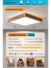 North American Black Walnut LED Ceiling Light - Full Spectrum Eye Protection, New Chinese Style, Square Design for Home Decor