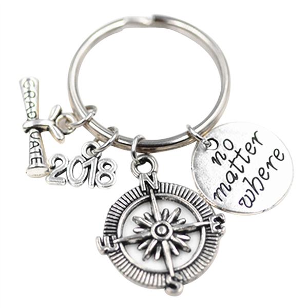 2019 Graduation Keychain Keyring Teacher Gift Classmate Stainless Steel