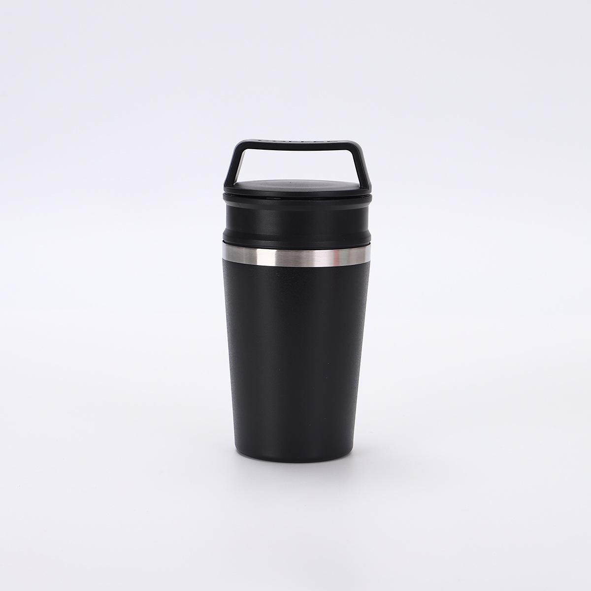 

304 Stainless Steel Thermos Cup Household Portable Coffee Cup Creative Vacuum Male And Female Couples Water Cup 320ml чёрный