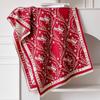 Elegant French Vintage Butterfly Print Faux Cashmere Scarf Women Warm Thick Wrap Shawl Office Winter