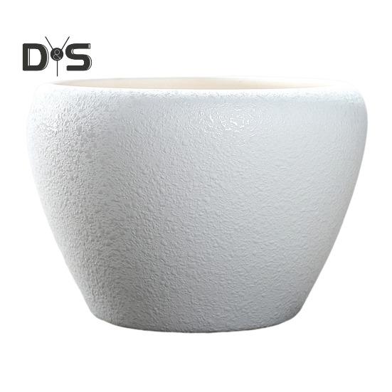 Ceramic Flowerpot Large Circular Opening Planter Pot Colored Glaze Finish Flower Pot with Drainage Hole for Indoor Outdoor Use