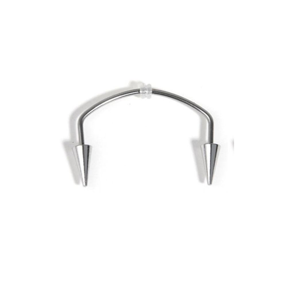 Faux Lippenstollen Ringe Aus Edelstahl - Ohne Piercing Zirkon Manschette Schmuck