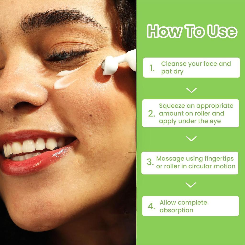 Green Tea Repair Eye Cream-Tightens Skin, Reduce Fine Lines & Dark Circles Under Eyes-Suitable For All Skin Types, 15ml