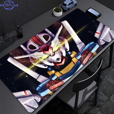 Mouse Pad Big Mechanical Warrior Gundam Aerial non-Slip Rubber Gaming MousePad Desk Pad for Office and Gaming PC Anime Mousepad